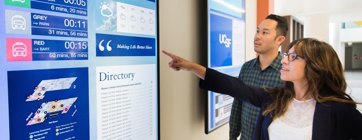 digital signage example