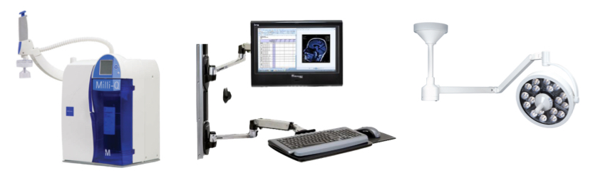 water purification ceiling light workstation on wall